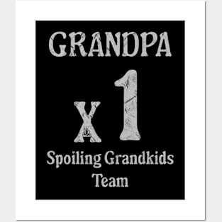 Grandfather x1 Proud Team Family-Focused fun team Posters and Art